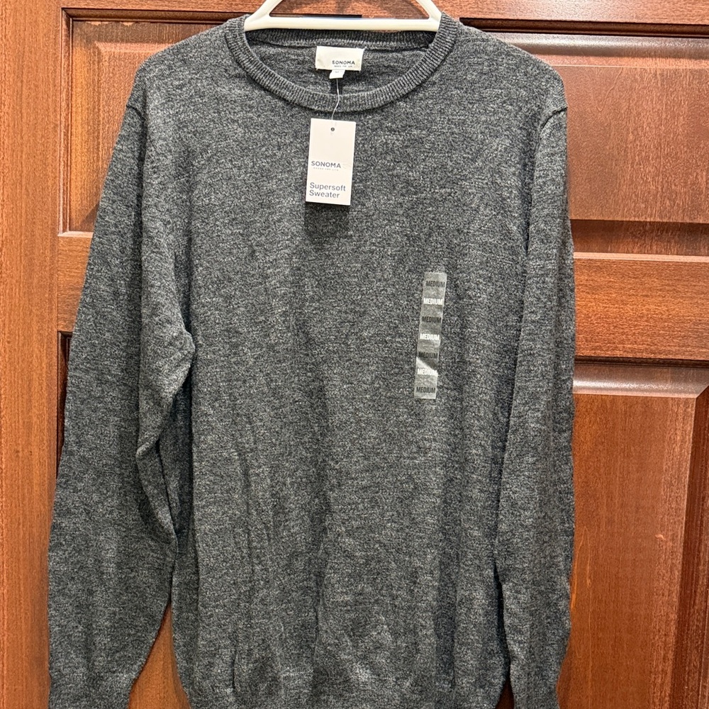 Sonoma Charcoal Crewneck Men's Sweater